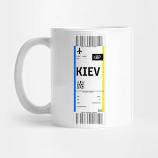 Boarding pass for Kyiv Mug